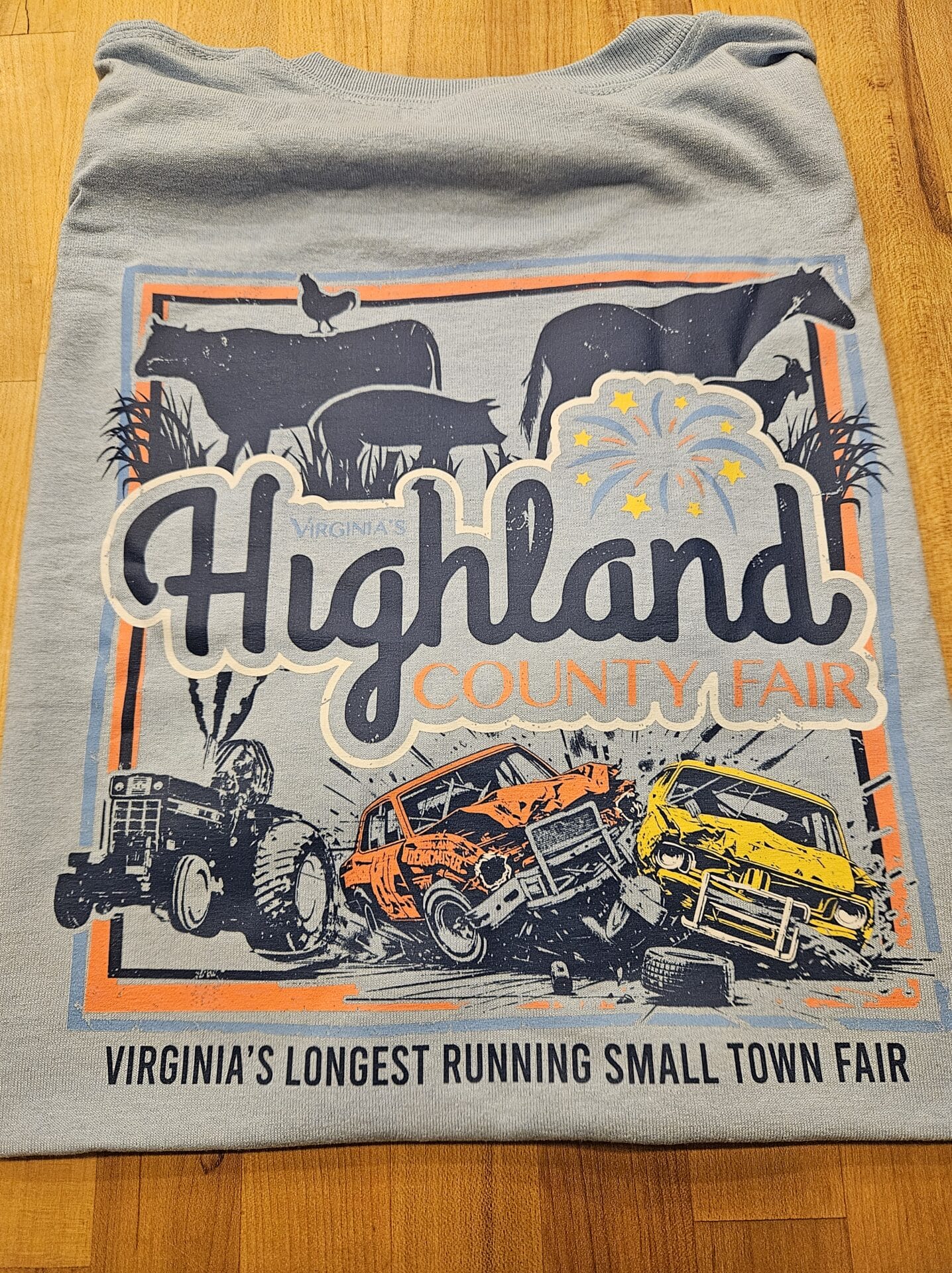 Highland county fair grey tshirt